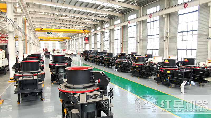 花崗巖石子粉碎機、制砂機車間現(xiàn)貨
