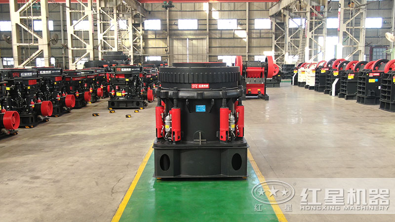 300型圓錐破碎機型號及參數(shù)，一小時能生產(chǎn)多少噸石子？